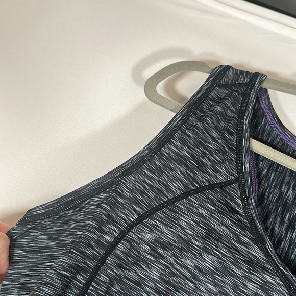 Athleta Pop Space Dye Grey Athletic Run Tank Top - Picture 7 of 11